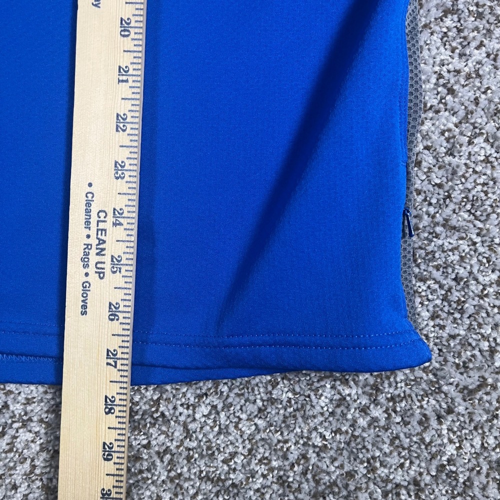 Nike Dri-FIT Quarter Zip Pullover Mens XL Blue Grey Mesh Athletic Golf Shirt - Picture 4 of 8